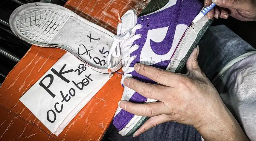 PK GOD Nike Dunk Low Pro ISO Orange Label Court Purple RETAIL MATERIALS READY TO SHIP