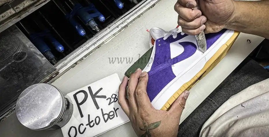 PK GOD Nike Dunk Low Pro ISO Orange Label Court Purple RETAIL MATERIALS READY TO SHIP