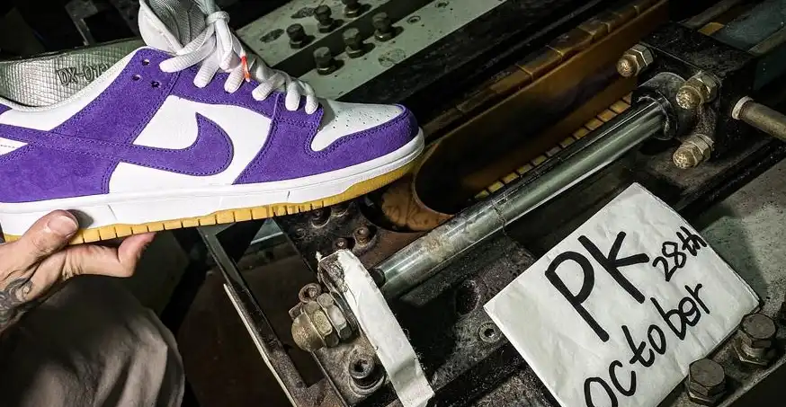 PK GOD Nike Dunk Low Pro ISO Orange Label Court Purple RETAIL MATERIALS READY TO SHIP