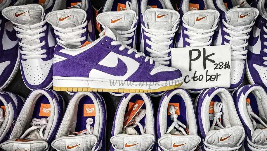 PK GOD Nike Dunk Low Pro ISO Orange Label Court Purple RETAIL MATERIALS READY TO SHIP