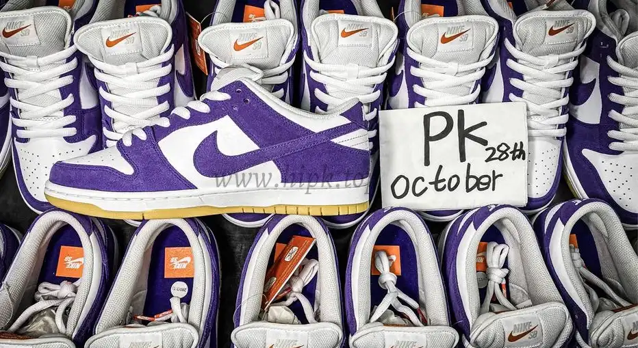 PK GOD Nike Dunk Low Pro ISO Orange Label Court Purple RETAIL MATERIALS READY TO SHIP