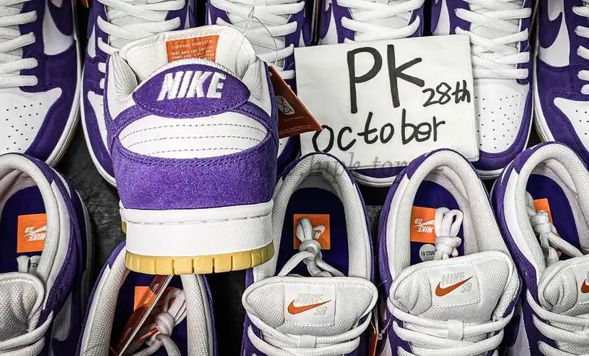 PK GOD Nike Dunk Low Pro ISO Orange Label Court Purple RETAIL MATERIALS READY TO SHIP