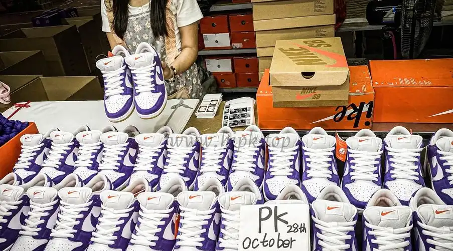 PK GOD Nike Dunk Low Pro ISO Orange Label Court Purple RETAIL MATERIALS READY TO SHIP