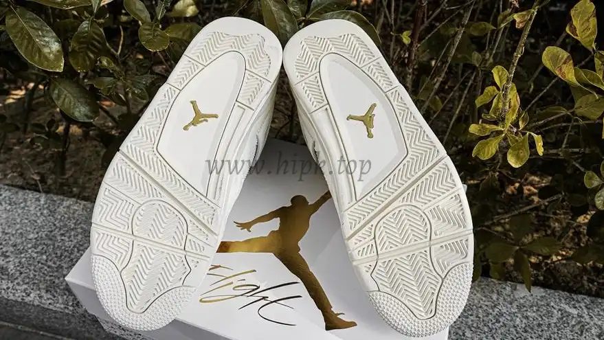 PK GOD Jordan 4 Retro Metallic Glod RETAIL MATERIALS READY TO SHIP