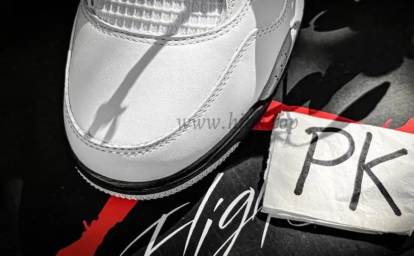 PK GOD Jordan 4 Retro White Cement RETAIL MATERIALS READY TO SHIP