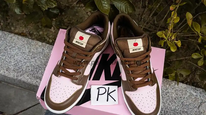 PK 5.0 Nike SB Dunk Low Stussy Cherry RETAIL MATERIALS READY TO SHIP