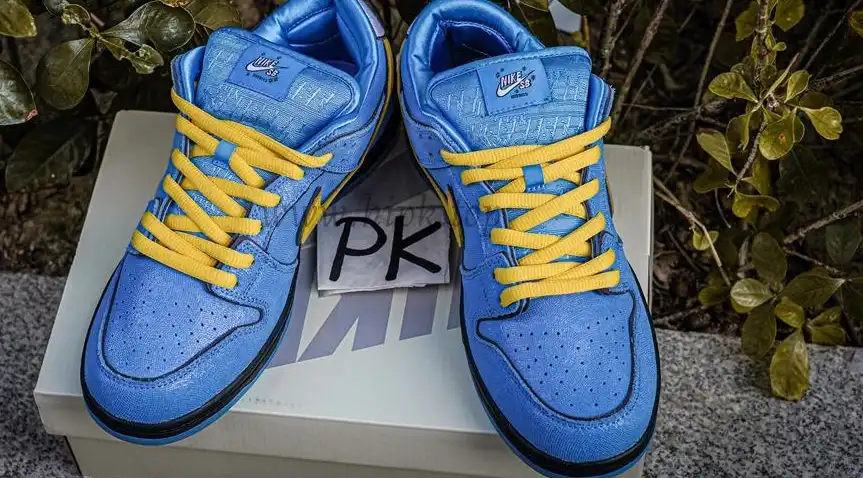 PK GOD The Powerpuff Girls x Nike Dunk SB Low Light Blue RETAIL MATERIALS READY TO SHIP