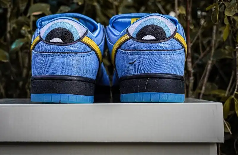 PK GOD The Powerpuff Girls x Nike Dunk SB Low Light Blue RETAIL MATERIALS READY TO SHIP