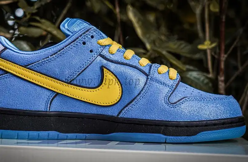 PK GOD The Powerpuff Girls x Nike Dunk SB Low Light Blue RETAIL MATERIALS READY TO SHIP