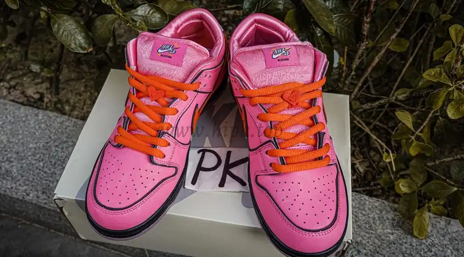 PK GOD The Powerpuff Girls x Nike Dunk SB Low Pink RETAIL MATERIALS READY TO SHIP