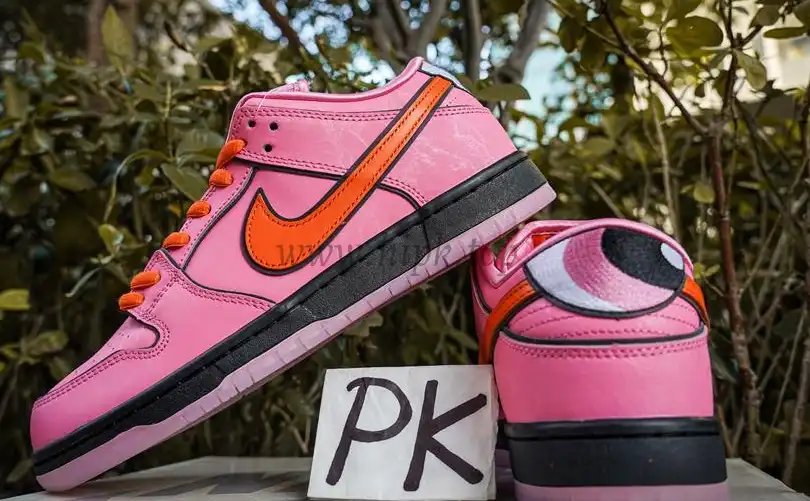 PK GOD The Powerpuff Girls x Nike Dunk SB Low Pink RETAIL MATERIALS READY TO SHIP