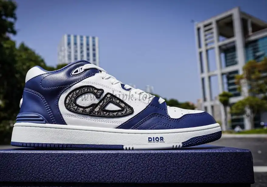 PK GOD Dior B57 MID-TOP SNEAKER White and Blue RETAIL MATERIALS READY TO SHIP