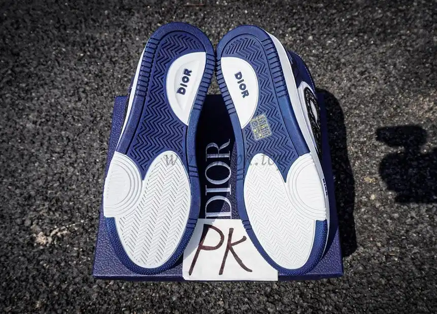 PK GOD Dior B57 MID-TOP SNEAKER White and Blue RETAIL MATERIALS READY TO SHIP