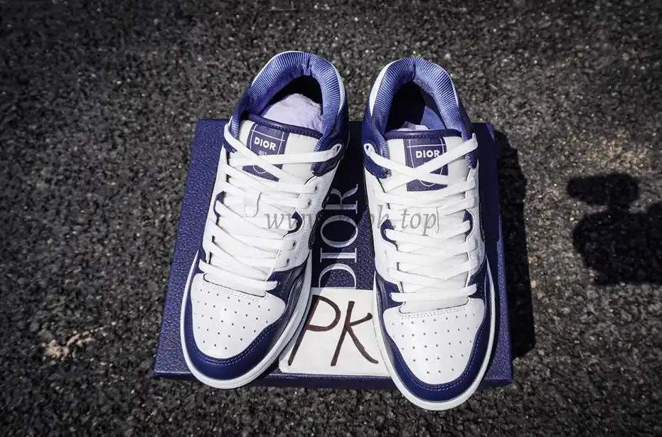 PK GOD Dior B57 MID-TOP SNEAKER White and Blue RETAIL MATERIALS READY TO SHIP