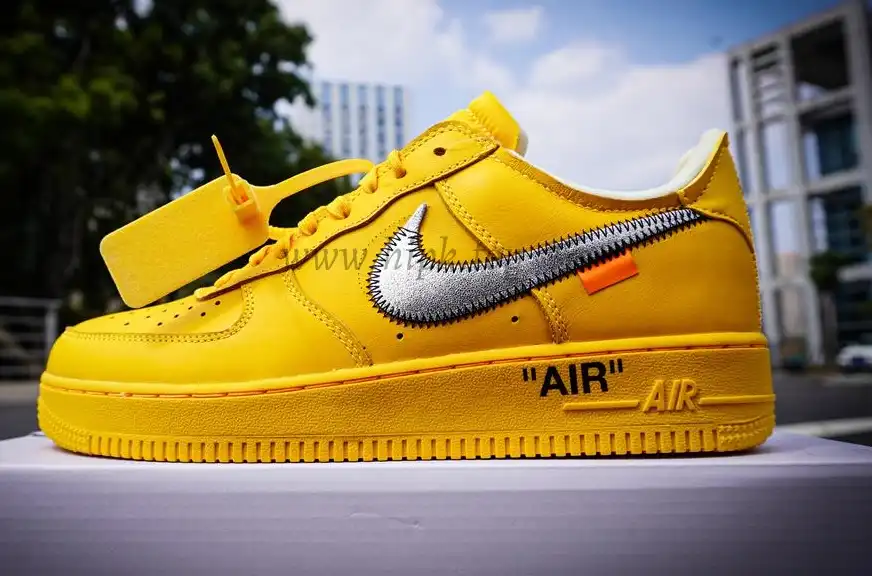 PK 5.0 Nike Air Force 1 Low Off-White University Gold RETAIL MATERIALS READY TO SHIP