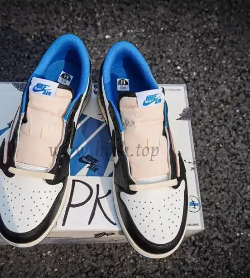 PK GOD Travis Scott x Fragment Design x Jordan Air Jordan 1 white RETAIL MATERIALS READY TO SHIP