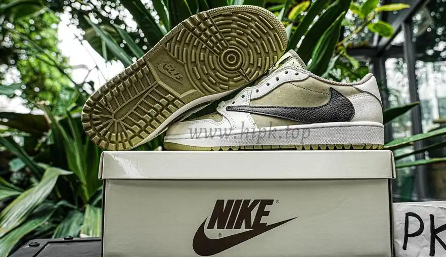 PK 4.0 Jordan 1 Retro Low Golf Travis Scott Neutral Olive RETAIL MATERIALS READY TO SHIP