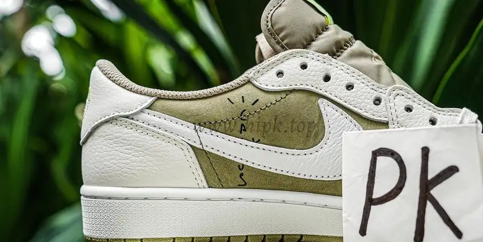 PK 4.0 Jordan 1 Retro Low Golf Travis Scott Neutral Olive RETAIL MATERIALS READY TO SHIP