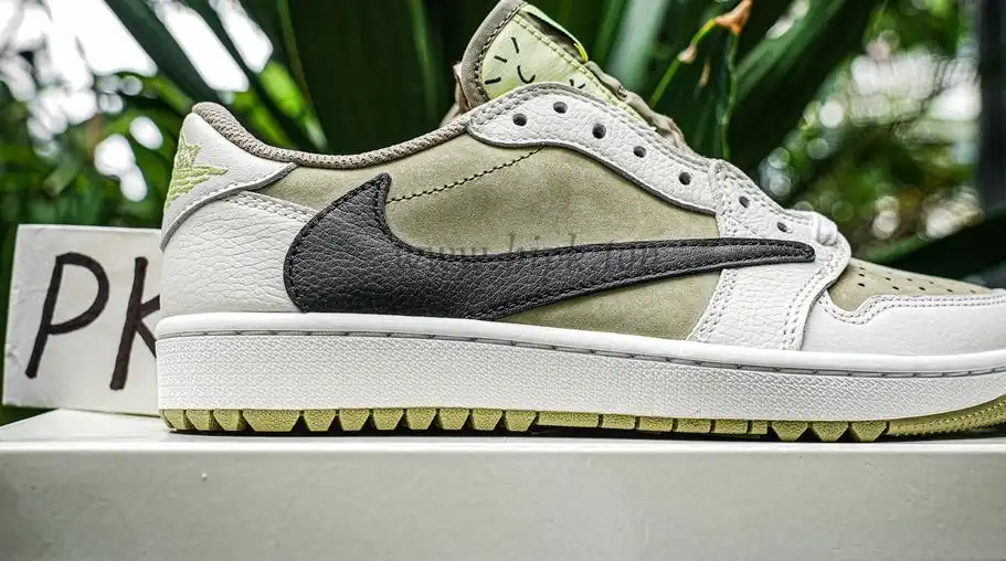 PK 4.0 Jordan 1 Retro Low Golf Travis Scott Neutral Olive RETAIL MATERIALS READY TO SHIP