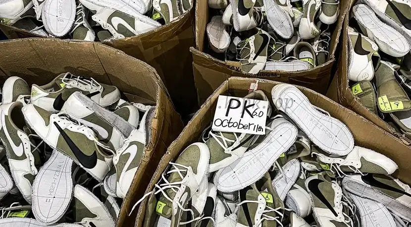 PK 4.0 Jordan 1 Retro Low Golf Travis Scott Neutral Olive RETAIL MATERIALS READY TO SHIP