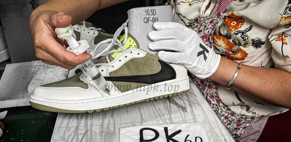 PK 4.0 Jordan 1 Retro Low Golf Travis Scott Neutral Olive RETAIL MATERIALS READY TO SHIP