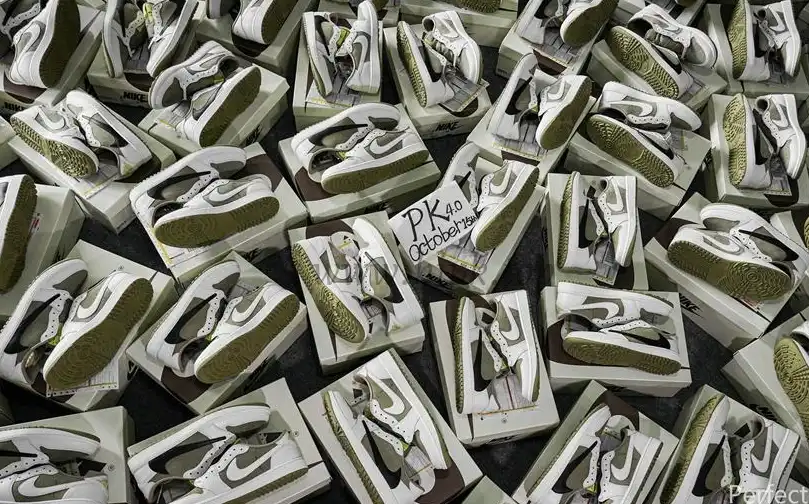 PK 4.0 Jordan 1 Retro Low Golf Travis Scott Neutral Olive RETAIL MATERIALS READY TO SHIP