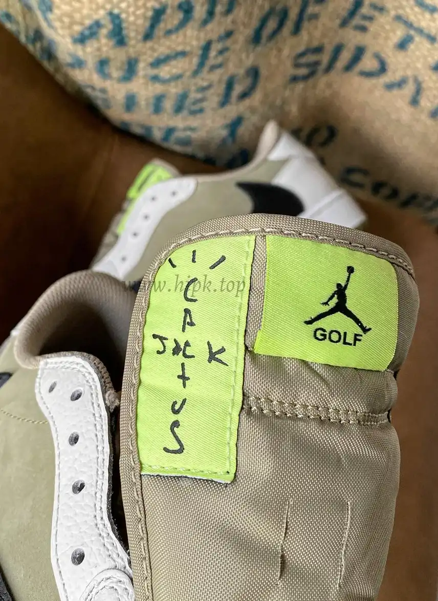 PK 4.0 Jordan 1 Retro Low Golf Travis Scott Neutral Olive RETAIL MATERIALS READY TO SHIP