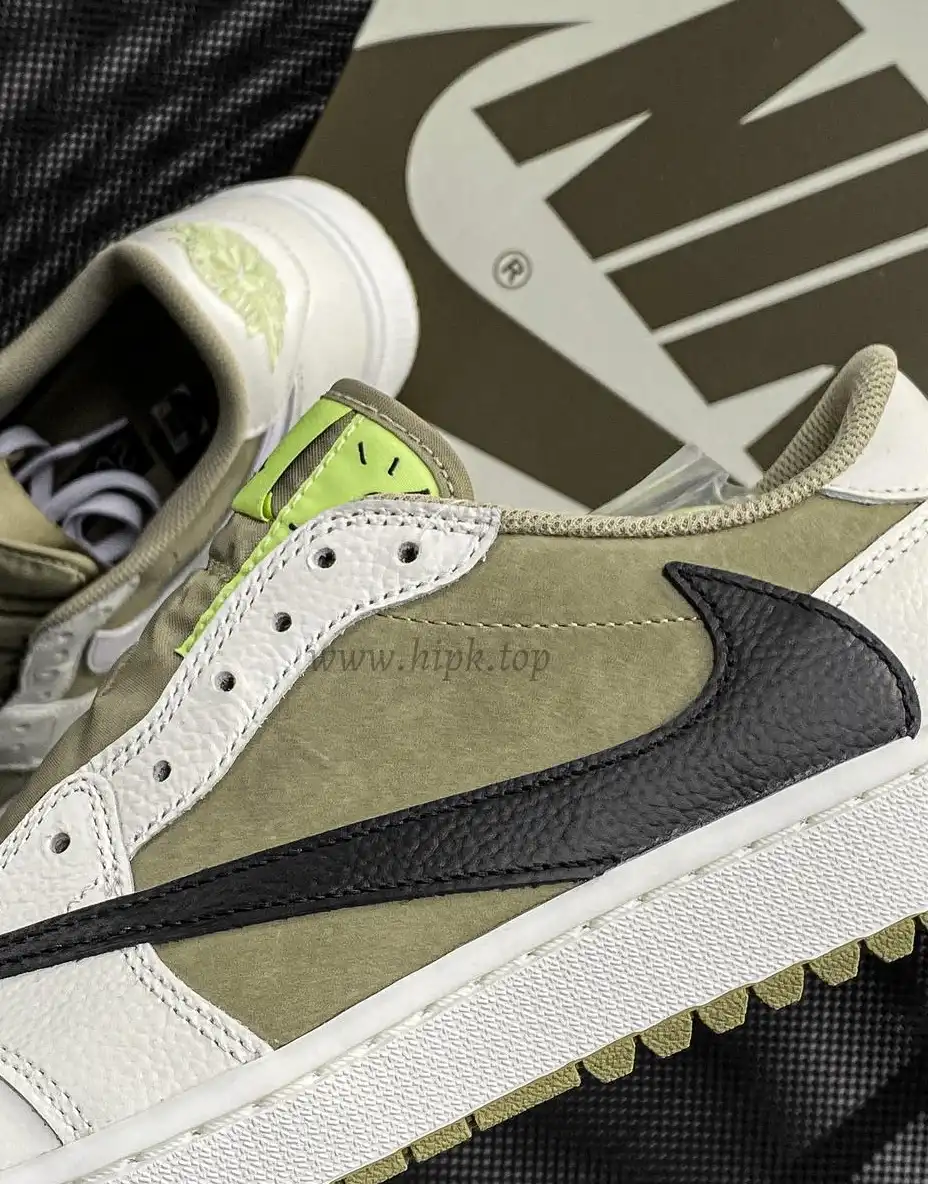 PK 4.0 Jordan 1 Retro Low Golf Travis Scott Neutral Olive RETAIL MATERIALS READY TO SHIP