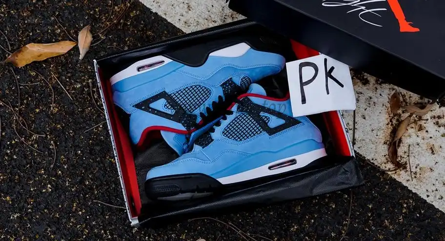 PK5.0 Jordan 4 Retro Travis Scott Cactus Jack RETAIL MATERIALS READY TO SHIP