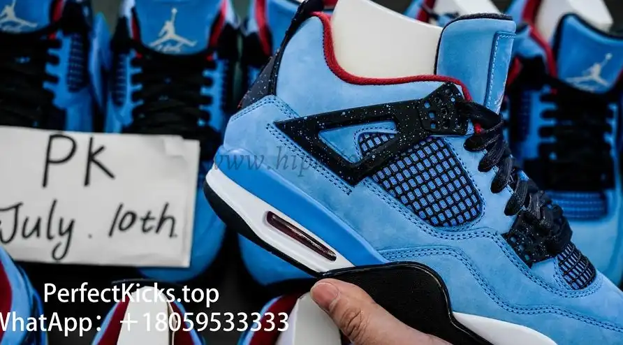 PK5.0 Jordan 4 Retro Travis Scott Cactus Jack RETAIL MATERIALS READY TO SHIP