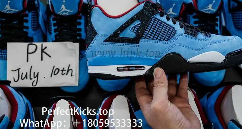 PK5.0 Jordan 4 Retro Travis Scott Cactus Jack RETAIL MATERIALS READY TO SHIP