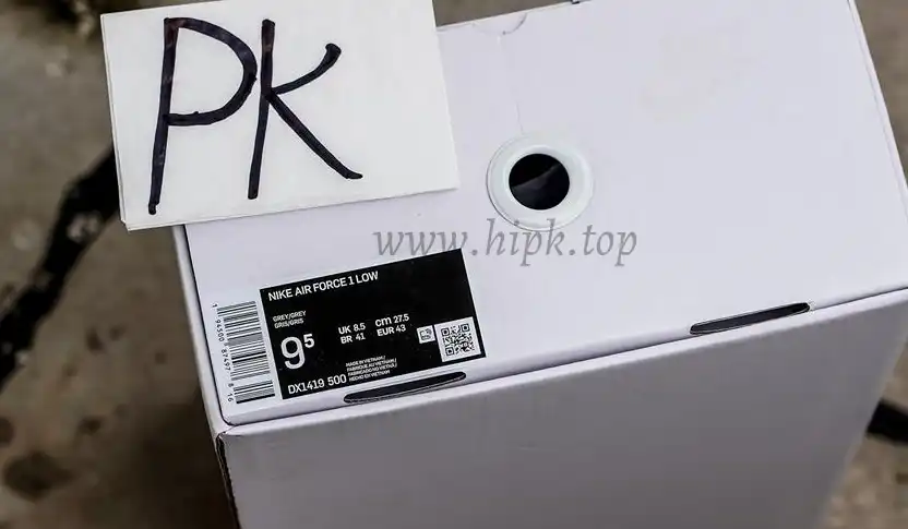 PK5.0 Nike Off-White Air Force 1 Ghost Grey Metallic Silver RETAIL MATERIALS READY TO SHIP