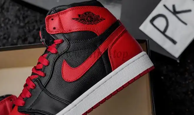 Pk5.0 Air Jordan AJ1 Retro High Banned RETAIL MATERIALS READY TO SHIP