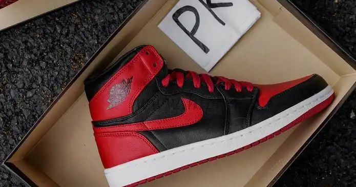 Pk5.0 Air Jordan AJ1 Retro High Banned RETAIL MATERIALS READY TO SHIP