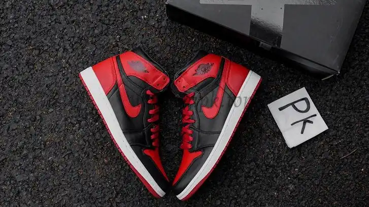 Pk5.0 Air Jordan AJ1 Retro High Banned RETAIL MATERIALS READY TO SHIP