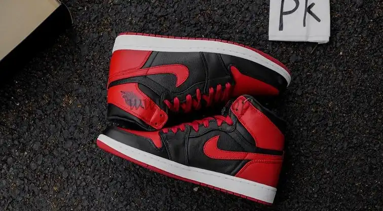 Pk5.0 Air Jordan AJ1 Retro High Banned RETAIL MATERIALS READY TO SHIP