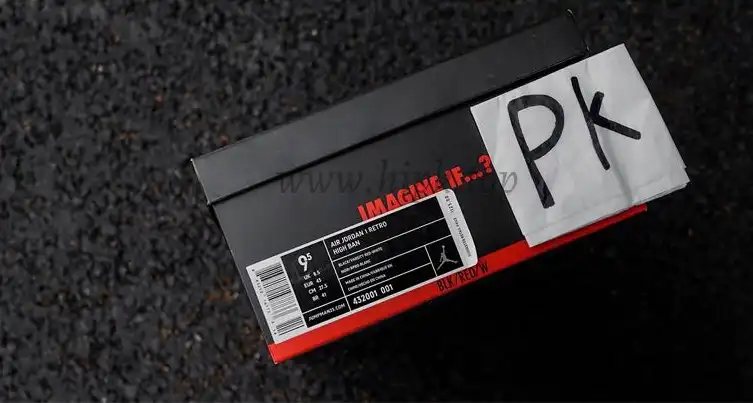 Pk5.0 Air Jordan AJ1 Retro High Banned RETAIL MATERIALS READY TO SHIP