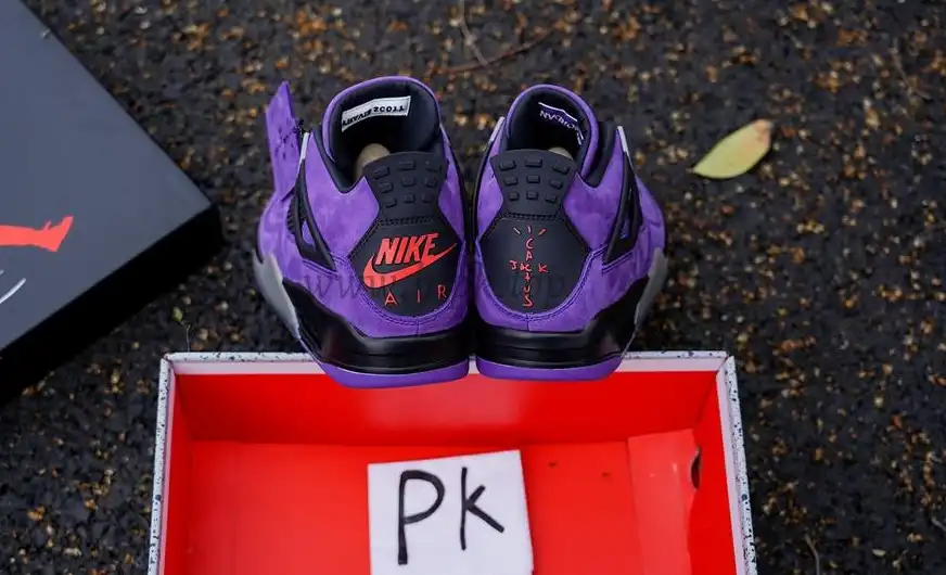 Pk5.0 Travis Scott x Air Jordan 4 F&F Purple RETAIL MATERIALS READY TO SHIP