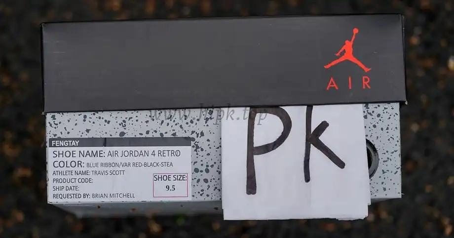 Pk5.0 Travis Scott x Air Jordan 4 F&F Purple RETAIL MATERIALS READY TO SHIP