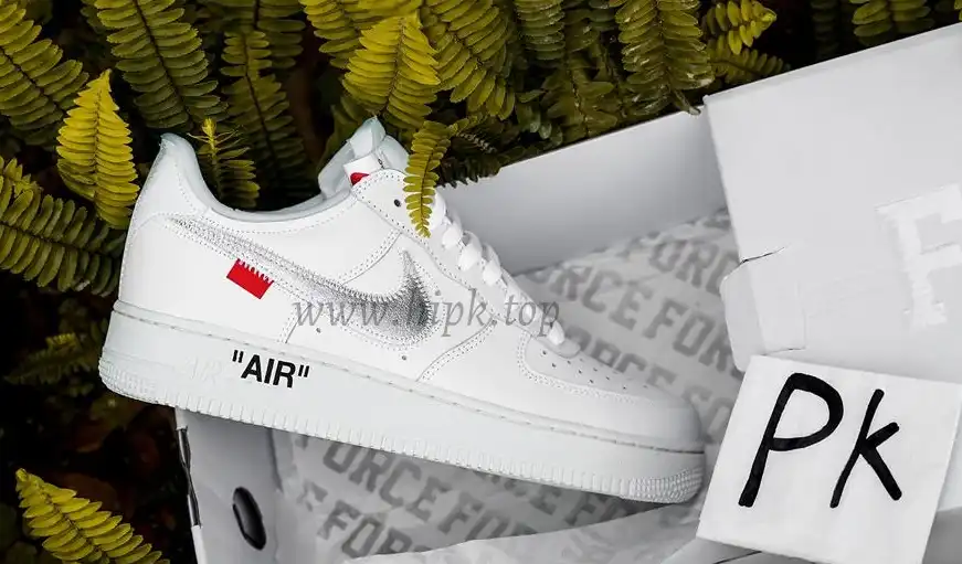 pk5.0 OFF-WHITE x Air Force 1 Low white Silver retail materials ready to ship