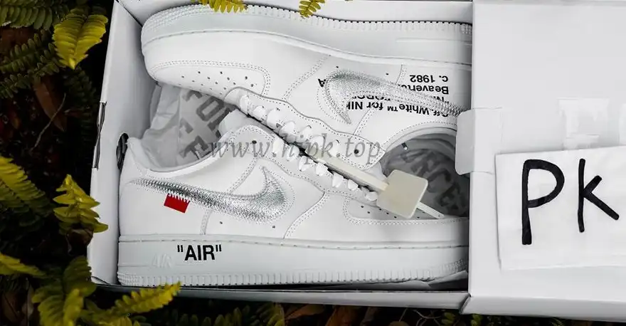 pk5.0 OFF-WHITE x Air Force 1 Low white Silver retail materials ready to ship