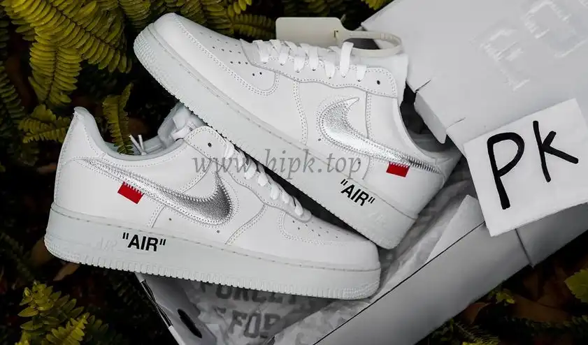 pk5.0 OFF-WHITE x Air Force 1 Low white Silver retail materials ready to ship