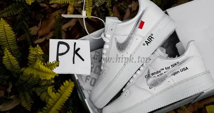 pk5.0 OFF-WHITE x Air Force 1 Low white Silver retail materials ready to ship