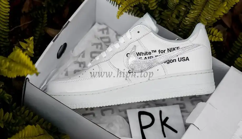 pk5.0 OFF-WHITE x Air Force 1 Low white Silver retail materials ready to ship