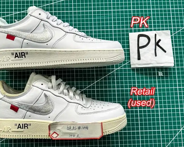 pk5.0 OFF-WHITE x Air Force 1 Low white Silver retail materials ready to ship