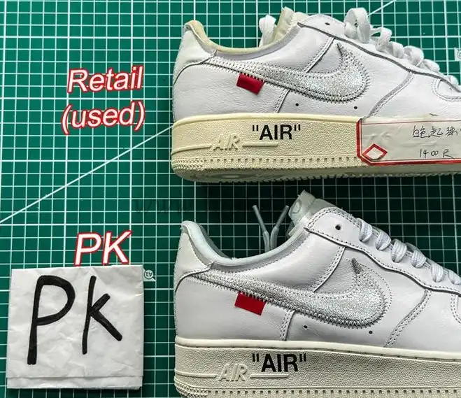 pk5.0 OFF-WHITE x Air Force 1 Low white Silver retail materials ready to ship