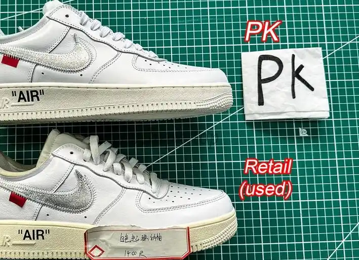 pk5.0 OFF-WHITE x Air Force 1 Low white Silver retail materials ready to ship