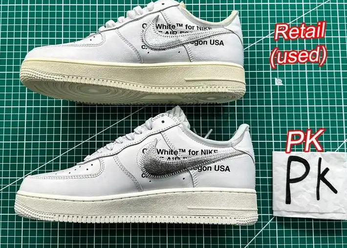 pk5.0 OFF-WHITE x Air Force 1 Low white Silver retail materials ready to ship