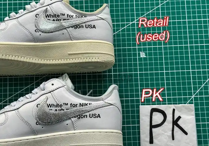 pk5.0 OFF-WHITE x Air Force 1 Low white Silver retail materials ready to ship