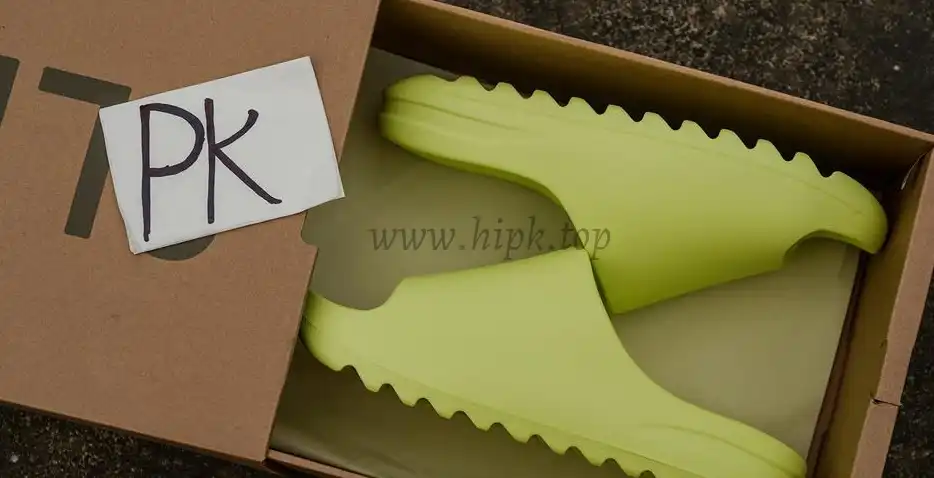 PK GOD adidas Yeezy Slide Glow Green Frosted RETAIL MATERIALS READY TO SHIP